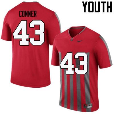 Youth Ohio State Buckeyes #43 Nick Conner Throwback Nike NCAA College Football Jersey Style SNQ8544EX